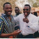 Salifou meets "lookalike", Burkina commedian 