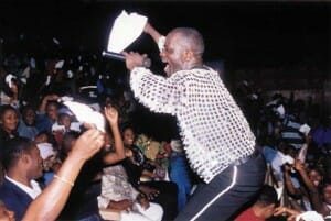 Meiway on stage in Lome, shot by The African's own senior photographer Arsene Kassegne