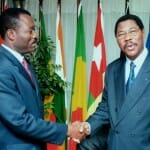 Soumanou Salifou with Benin's President Yayi Boni