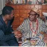 Courtesy meeting with Benin voodoo priest Guedehounngue 
