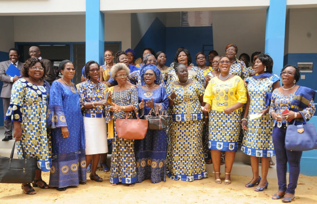 Inner Wheel members joyfully sing their hymn