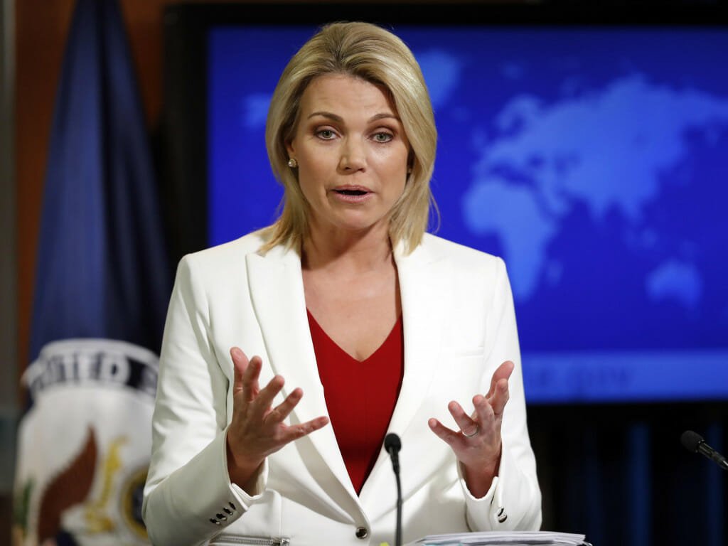 State Department spokeswoman Heather Nauert 