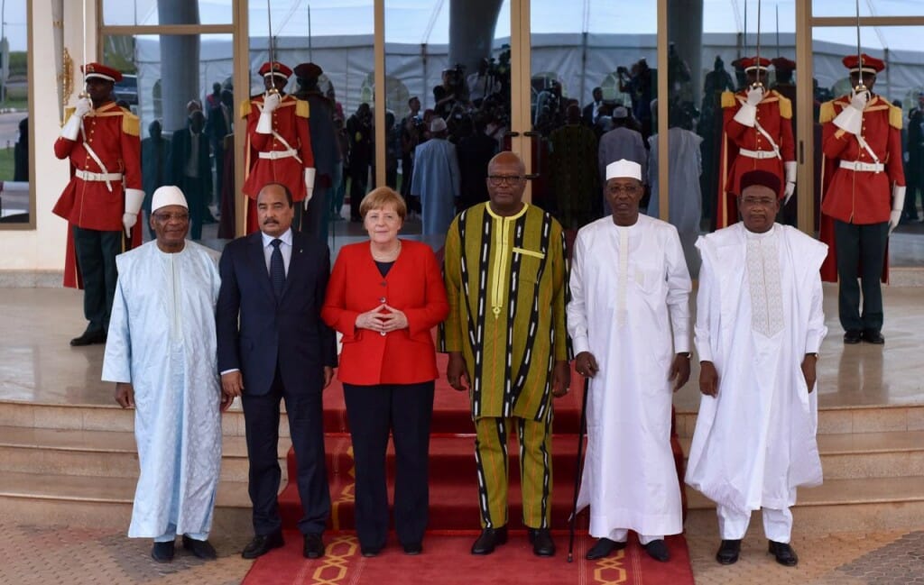 The German Chancellor meets with the G-5 countries' leaders