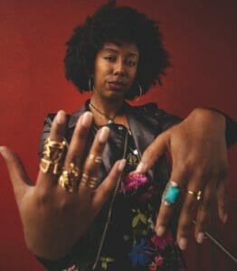 Beautiful rings made from wire and brass
