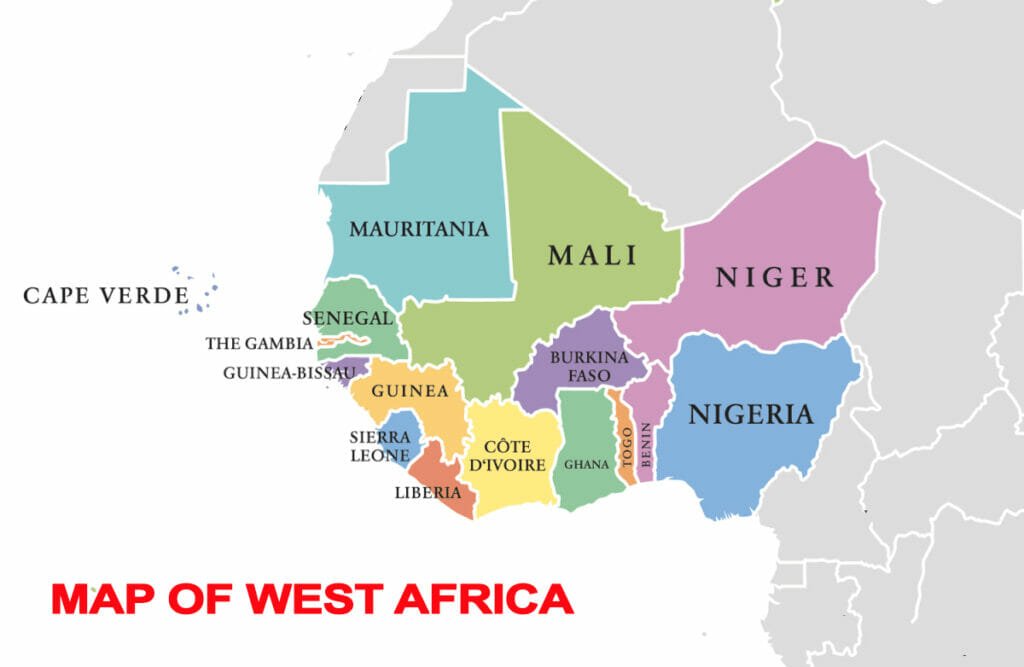 Map of West Africa