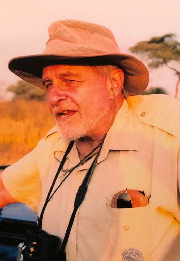 Professor Jeff Fadiman during one of his several safaris in Africa spanning six decades