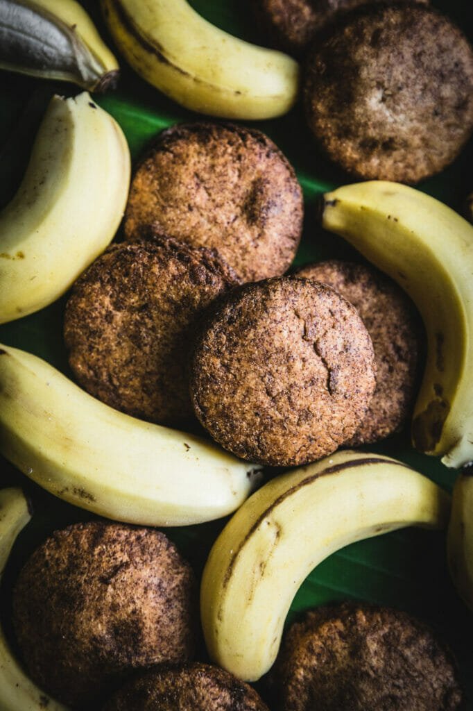 Bananas and Vegan Cassava flour banana pancakes