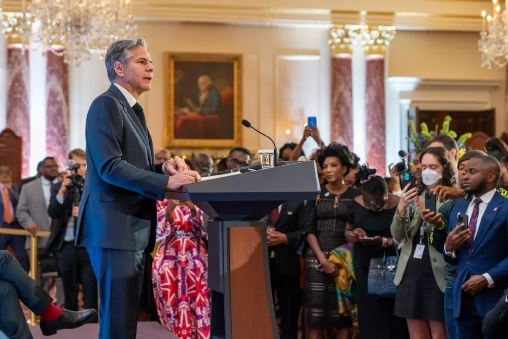 U.S. Secretary of States addresses the African Diaspora Young Leaders