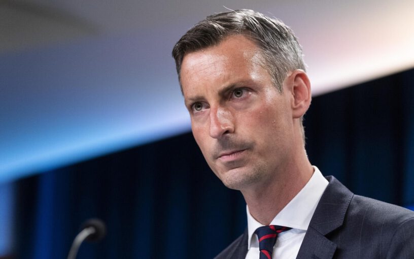 U.S State Department spokesperson Ned Price during a briefing