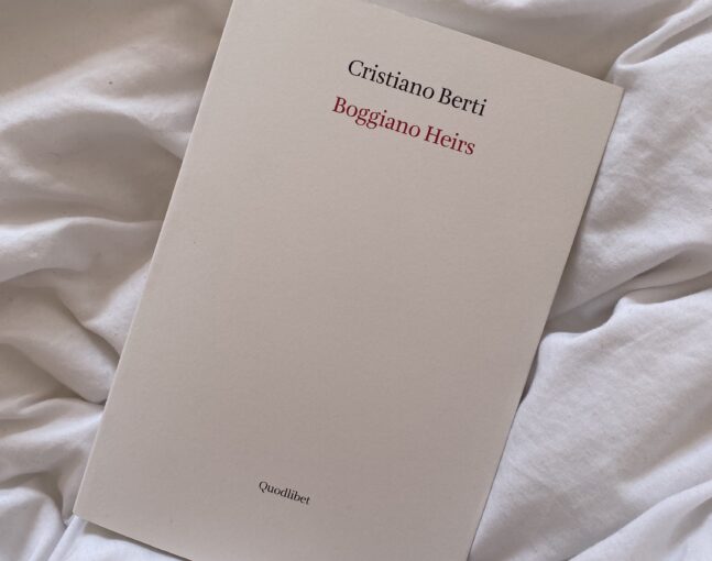 BOGGIANO HEIRS A new book by Cristiano Berti