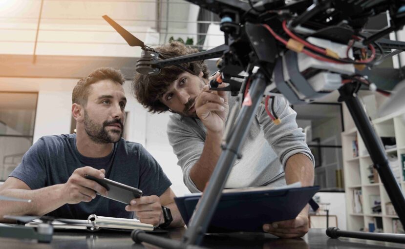 Digital Prosperity Awards-Two men modifying a drone