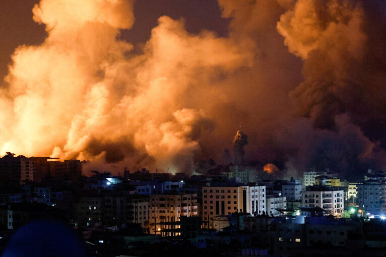 Israel's strikes blaze the skies of Gaza