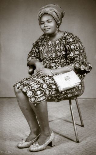 Victor’s mother, Iquo Ekpuk, encouraged him to draw as a young boy. 