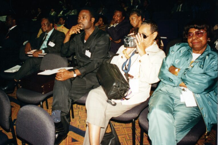 The African team at the Fourth African/African American Summit held in Harare, the capital of Zimbabwe, in August 1997. Image by Steve Mboka for The African.