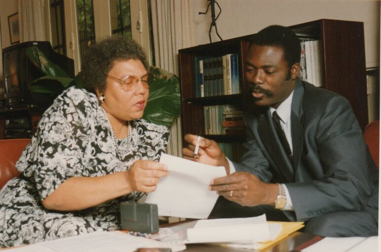 My exclusive interview with U.S. Ambassador to Benin, Ruth Davis, in her Cotonou office in October 1994.