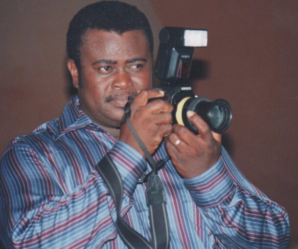 The African photographer emeritus and unparalleled supoorter Arsène Kasségné. Photo courtesy Kasségné.