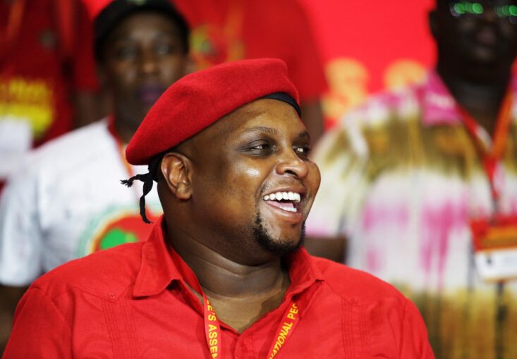 Floyd Shivambu, then-deputy president of The Economic Freedom Fighters, a far-left South African political party.