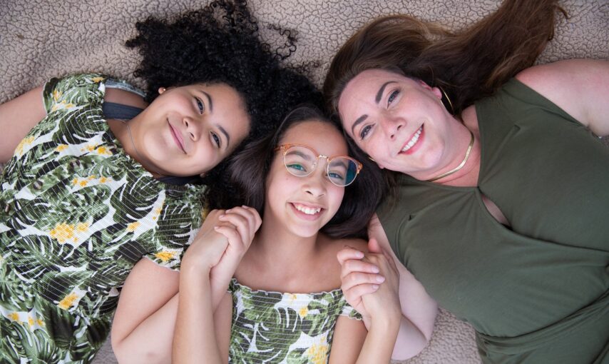 Josefina Loza and her daughters