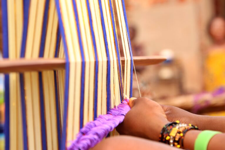 A weaver in Alada
