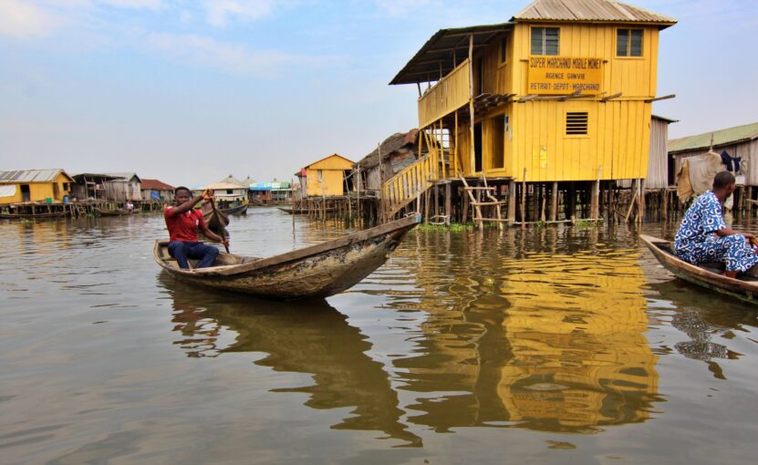 Benin's largest tourist atttaction, Ganvie, a village built on water, five miles from Benin's economic capital, Cotonou.