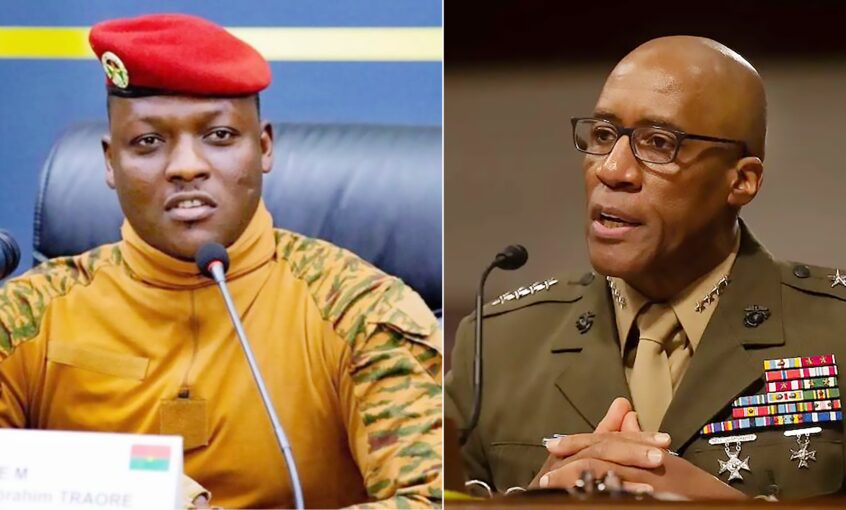 Burkina Faso President Ibrahim Traore and U.S. Africa Command (AFRICOM), General Michael Langley