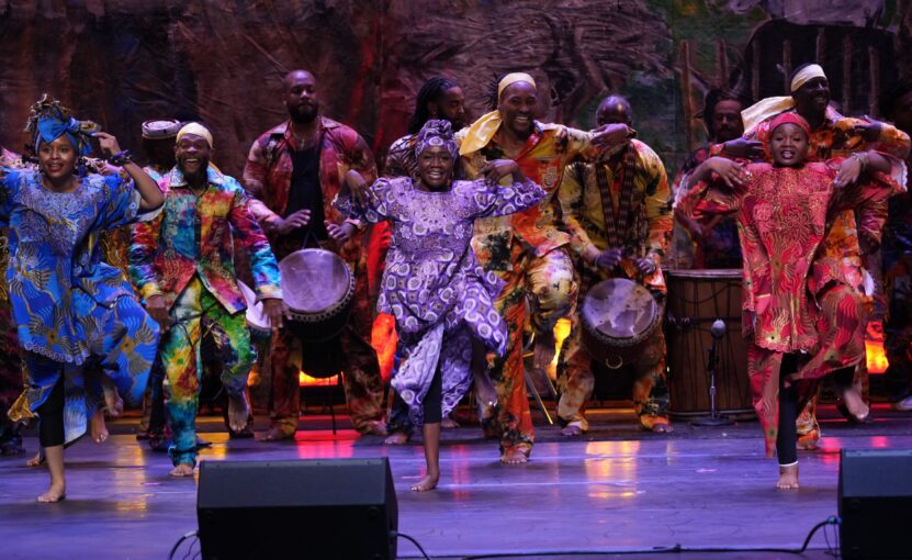 The Kankouran West African Dance Company during one of its breathtaking performances in Washington. Image courtesy of the company.