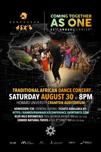 Announcing The Kankoiuran West African Dance Company's concert