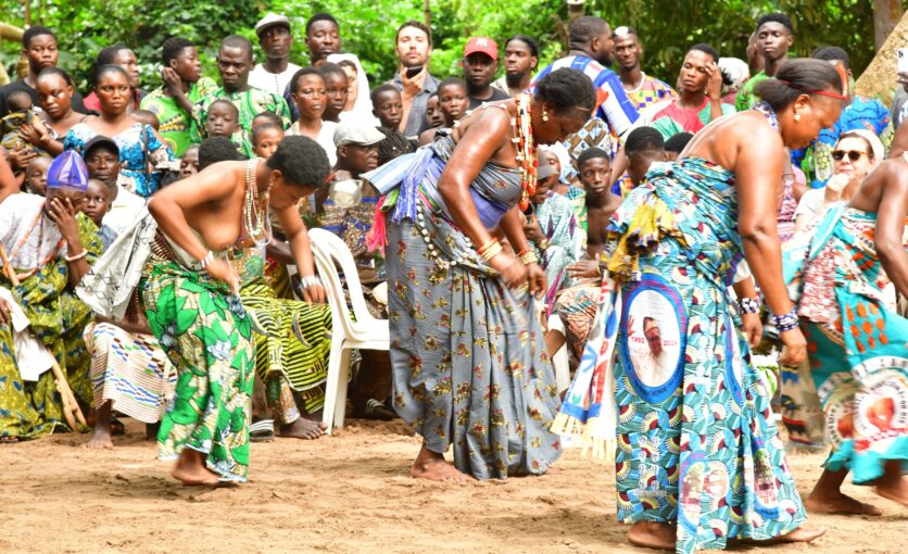 One of the hundreds of dances perforned during the 2026 Vodun Days. Image by Thiani Capo-chichi for The African.
